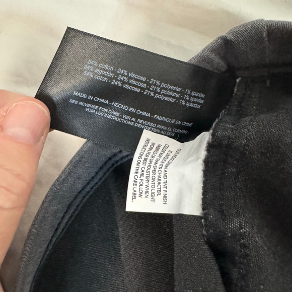 DO by Dee Ocleppo Anna High Rise Wide Leg Pants Gray Pull On Pin Tuck Women’s M - Picture 9 of 16